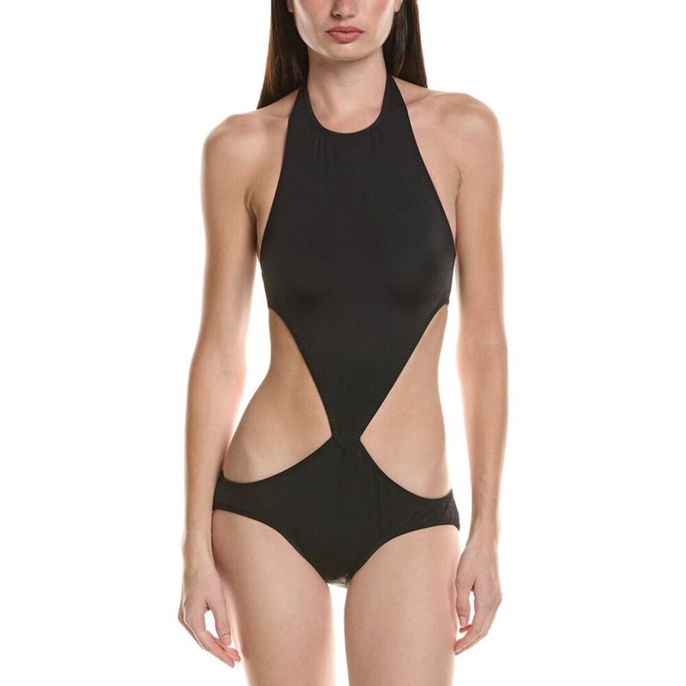 Norma Kamali Womens  Chuck One-Piece, Black